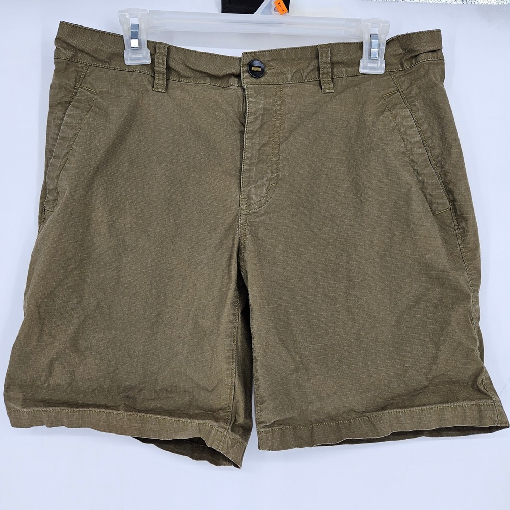 Mountain Hardwear Shorts Mens 32 Brown Hiking Trail Outdoor Zip Pocket Stretch